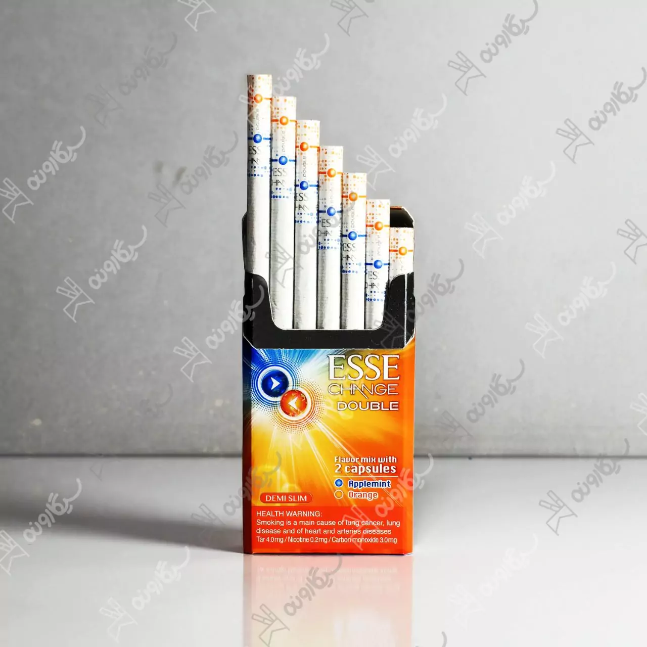 خرید سیگار اسی چنج دابل طعم پرتقال سیب نعنا کامپکت - esse change double orange applemint compact cigarette